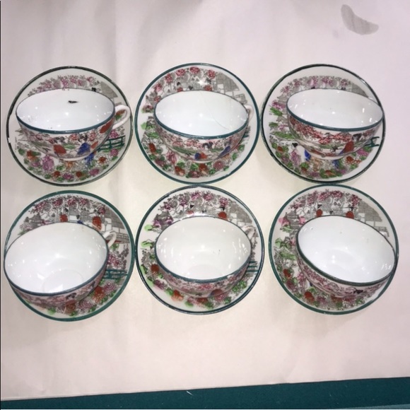 (16) PIECE SET Japanese Porcelain Geisha Girls - Picture 13 of 14
